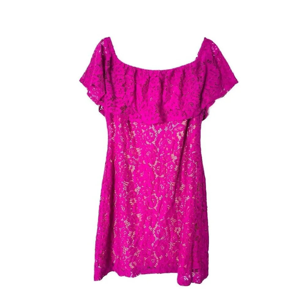 Eliza J Pink Lace Dress